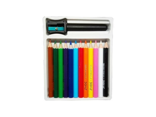 DOMS Colour Pencil 12 Shades – Half Size - Image 3