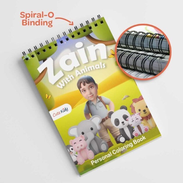 Personalized Kid's Coloring Book with Animals - (3d) Picture for Child -Coloring Book for Girls & Boys - Personalized With Child's Name - Image 7