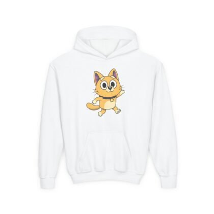 Kids Cute Cartoon Corgi Hoodie – Playful Yellow Dog Pullover for Boys & Girls